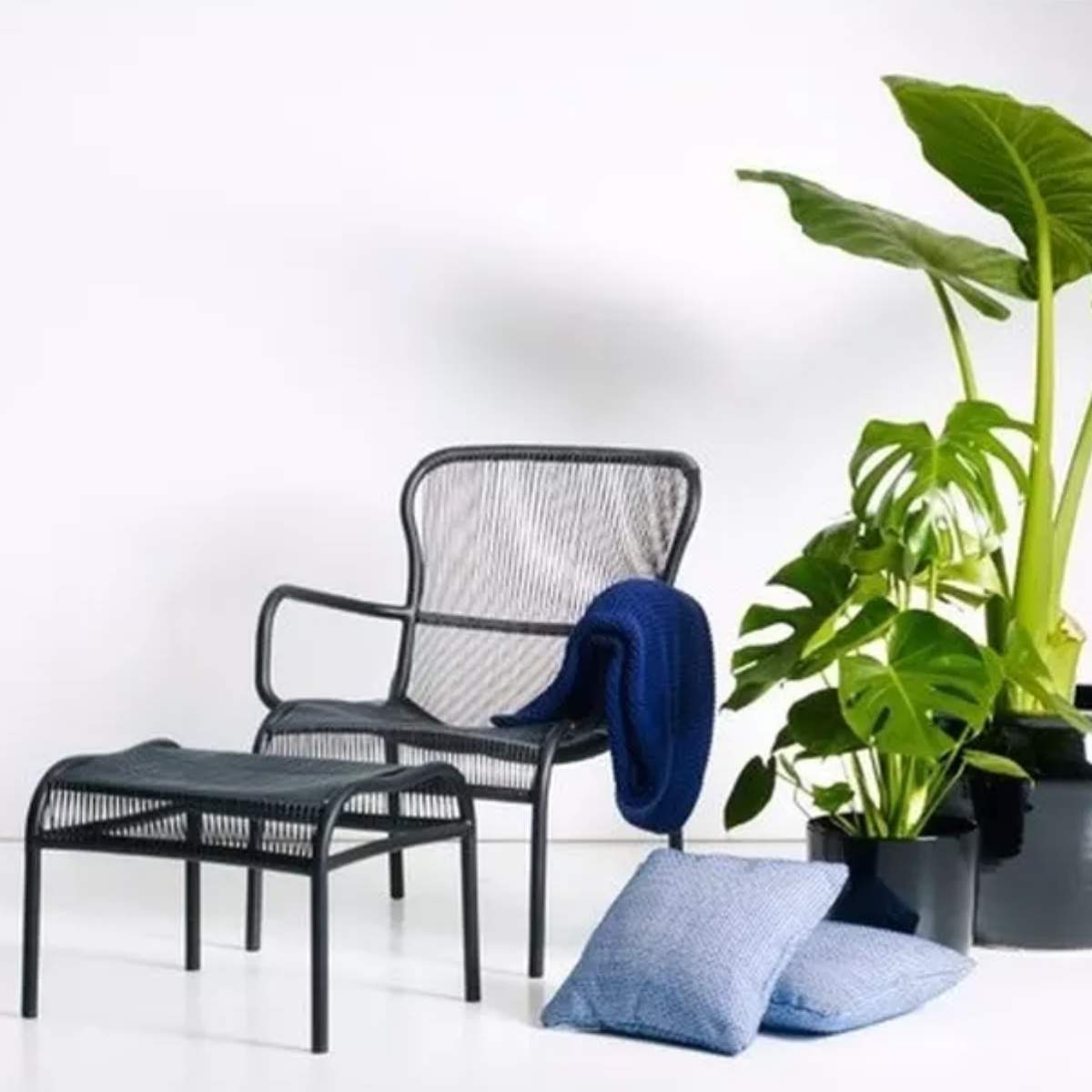 Vincent Shepherd Loop Foot Stool Black