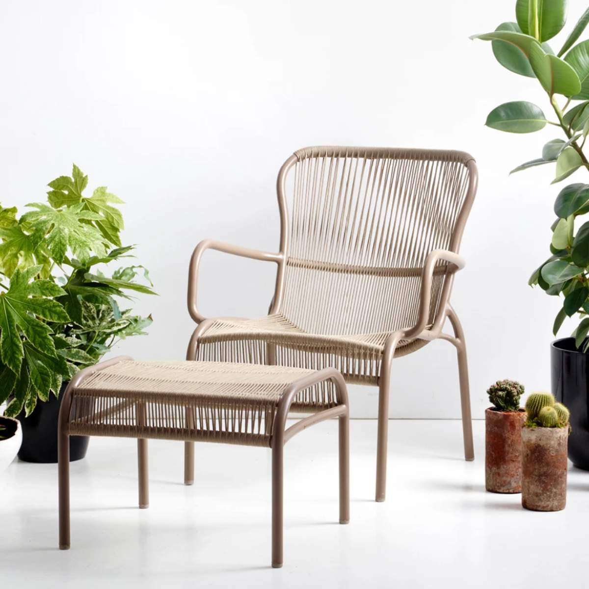 Vincent Shepherd Loop Foot Stool Rope Moss