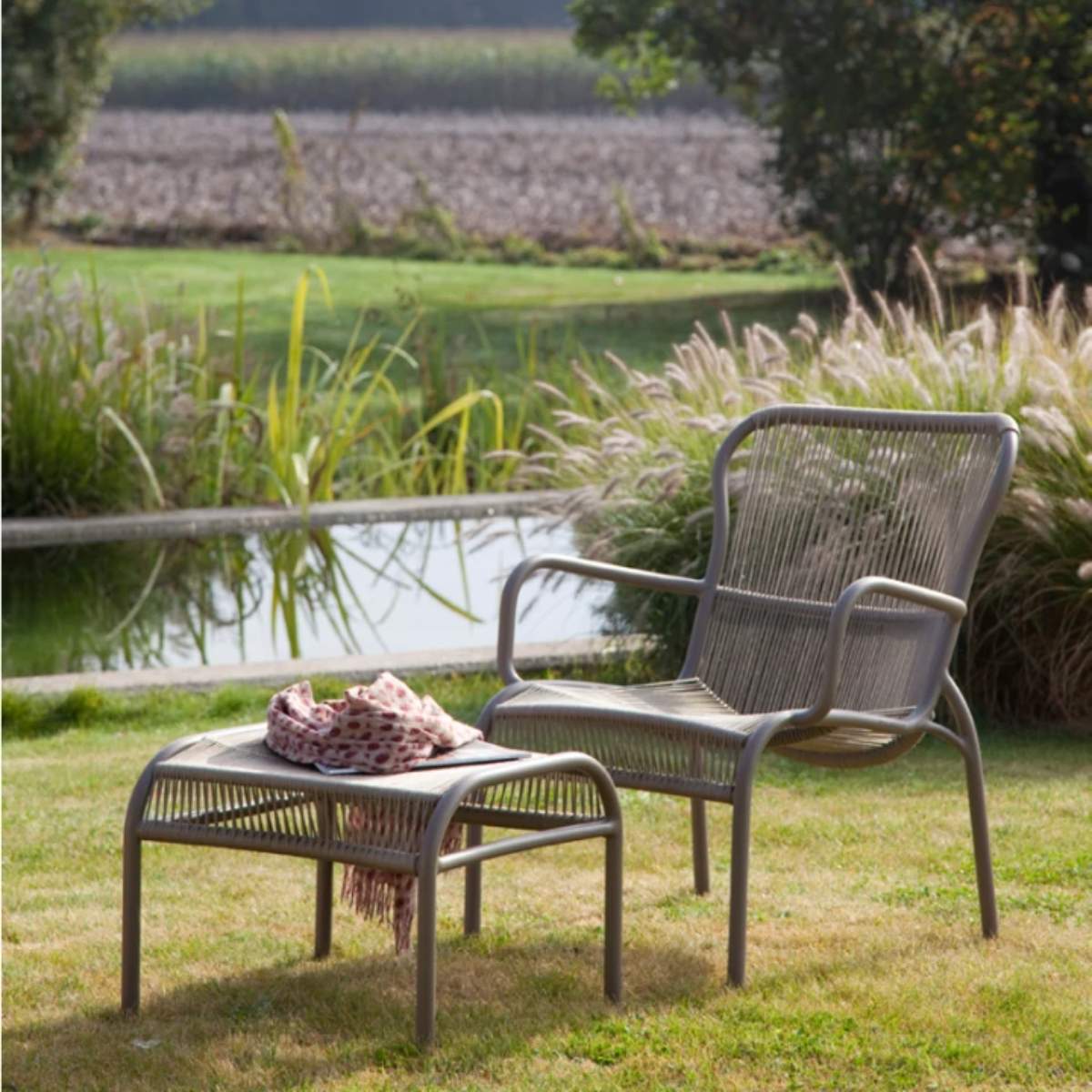 Vincent Shepherd Loop Foot Stool Rope Terracotta