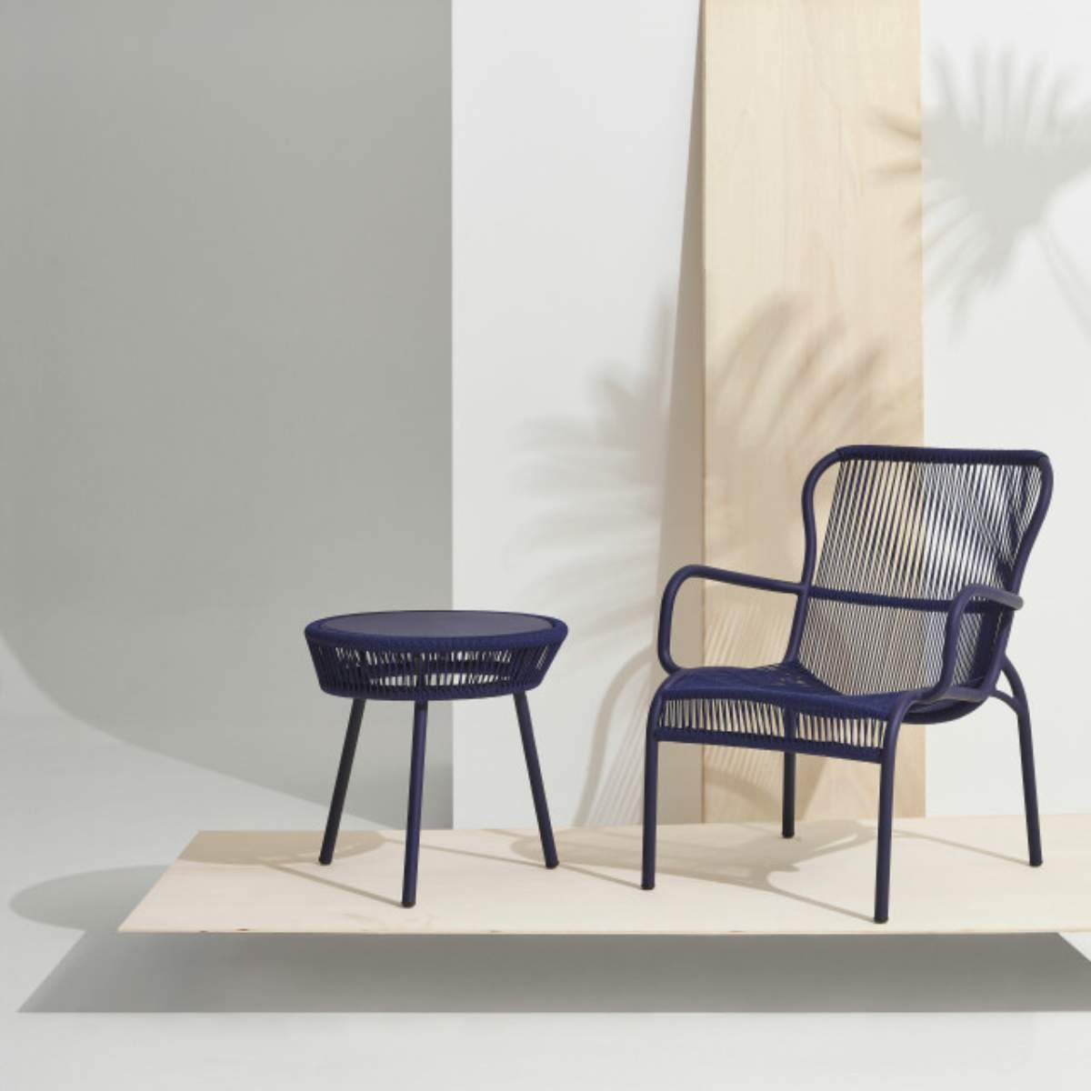Vincent Shepherd Loop Lounge Chair Rope Indigo