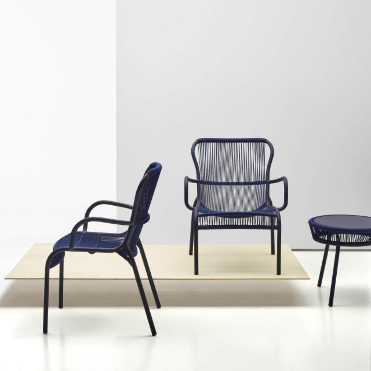 Vincent Shepherd Loop Lounge Chair Rope Indigo