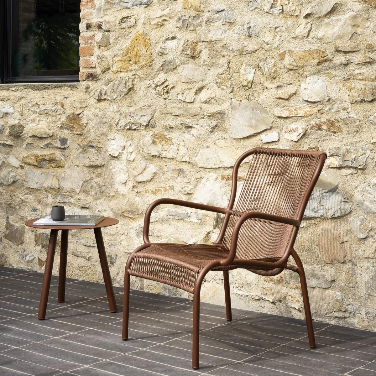 Vincent Shepherd Loop Lounge Chair Terracotta