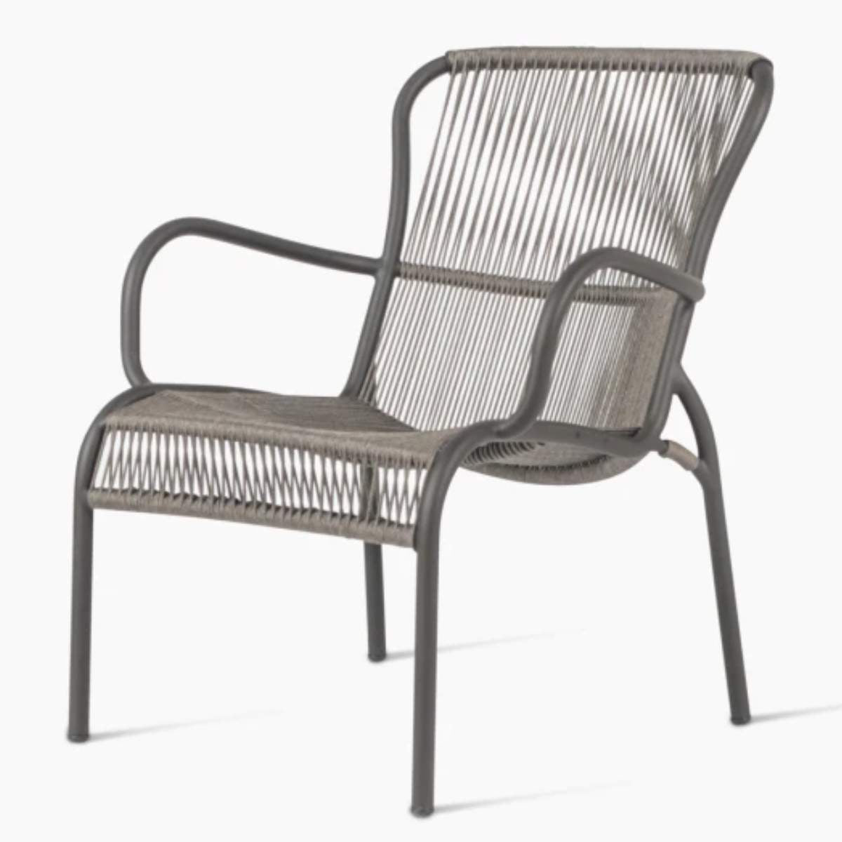 Vincent Shepherd Loop Lounge Chair in Fossil Grey