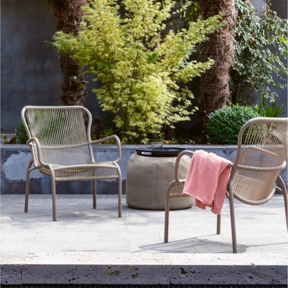 Vincent Shepherd Loop Lounge Chair in Fossil Grey