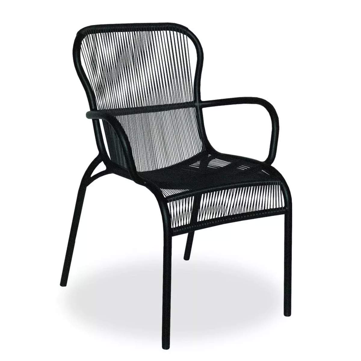 Vincent Shepherd Loop Outdoor Dining Chair Black