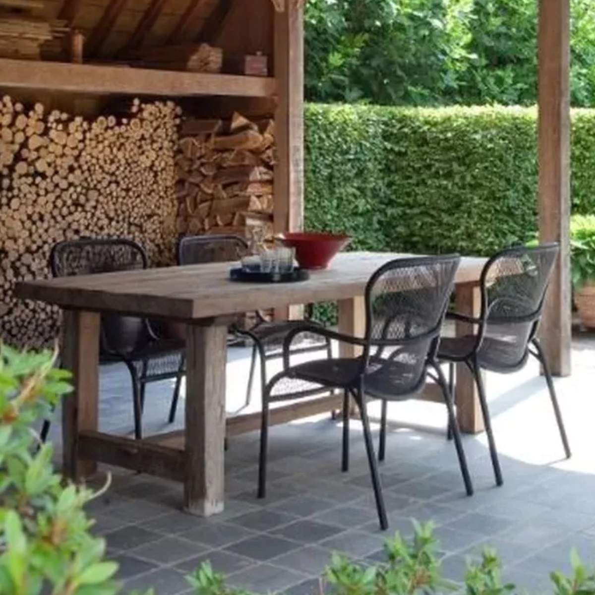 Vincent Shepherd Loop Outdoor Dining Chair Black