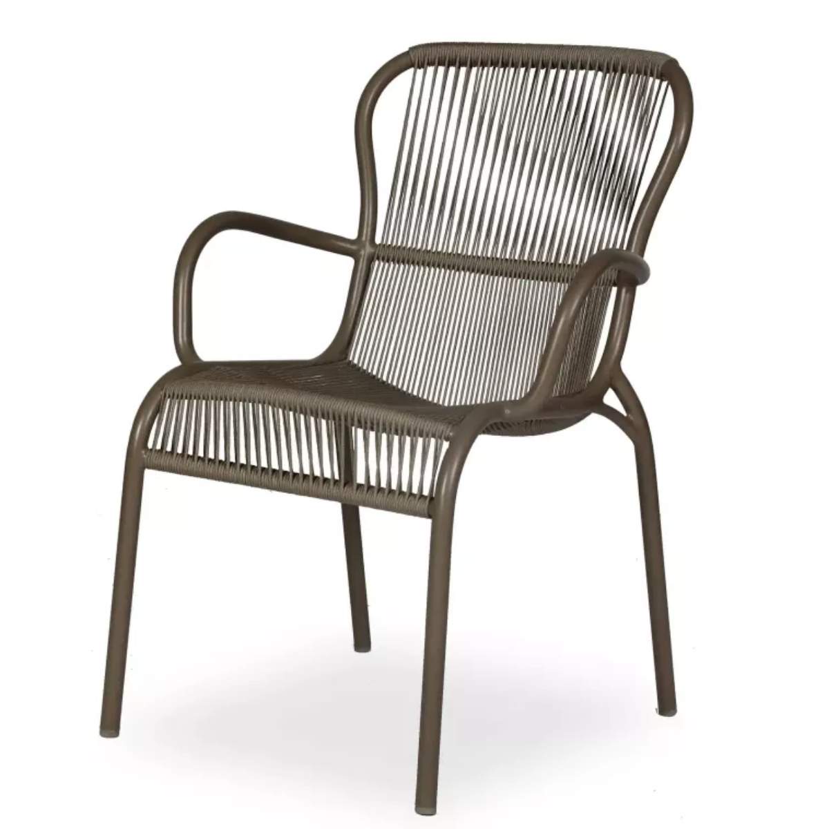 Vincent Shepherd  Loop Outdoor Dining Chair Taupe