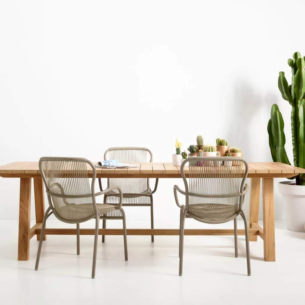Vincent Shepherd  Loop Outdoor Dining Chair Taupe