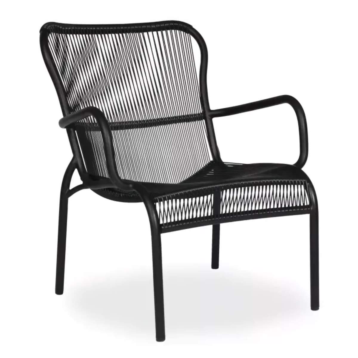 Vincent Shepherd Loop Outdoor Lounge Chair - Black