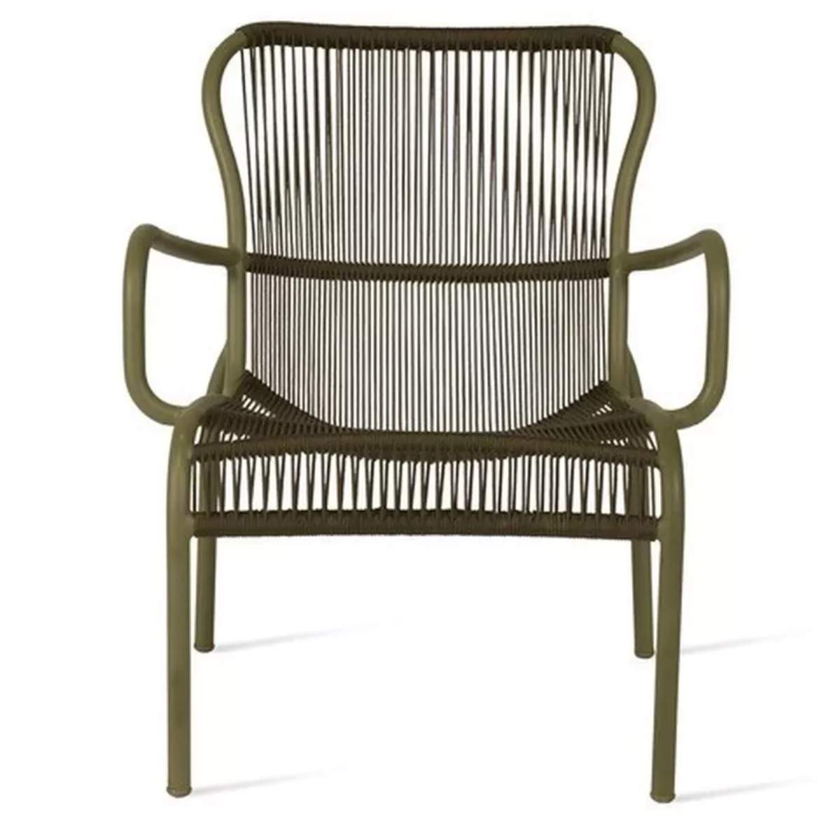 Vincent Shepherd Loop Outdoor Lounge Chair Rope Moss