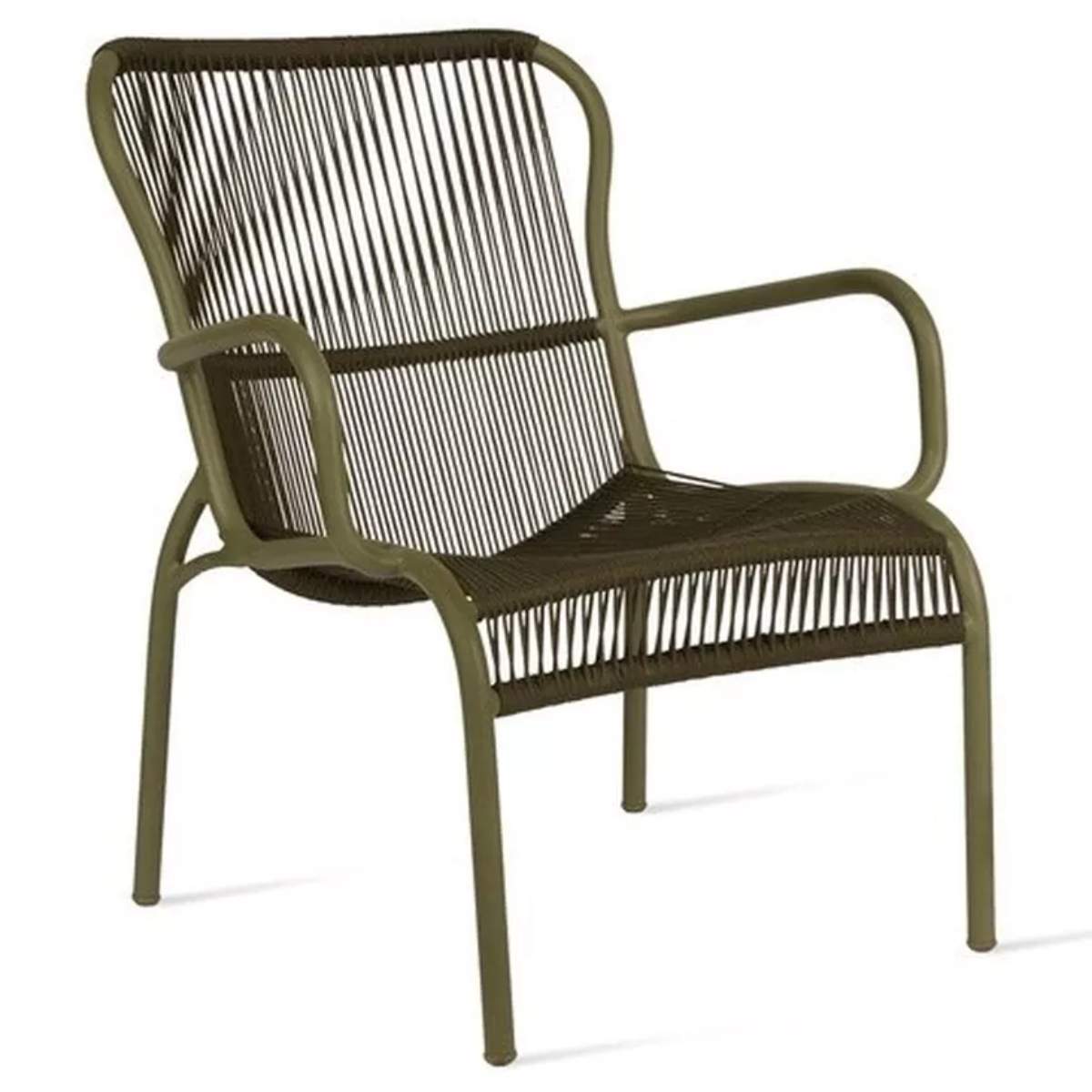 Vincent Shepherd Loop Outdoor Lounge Chair Rope Moss