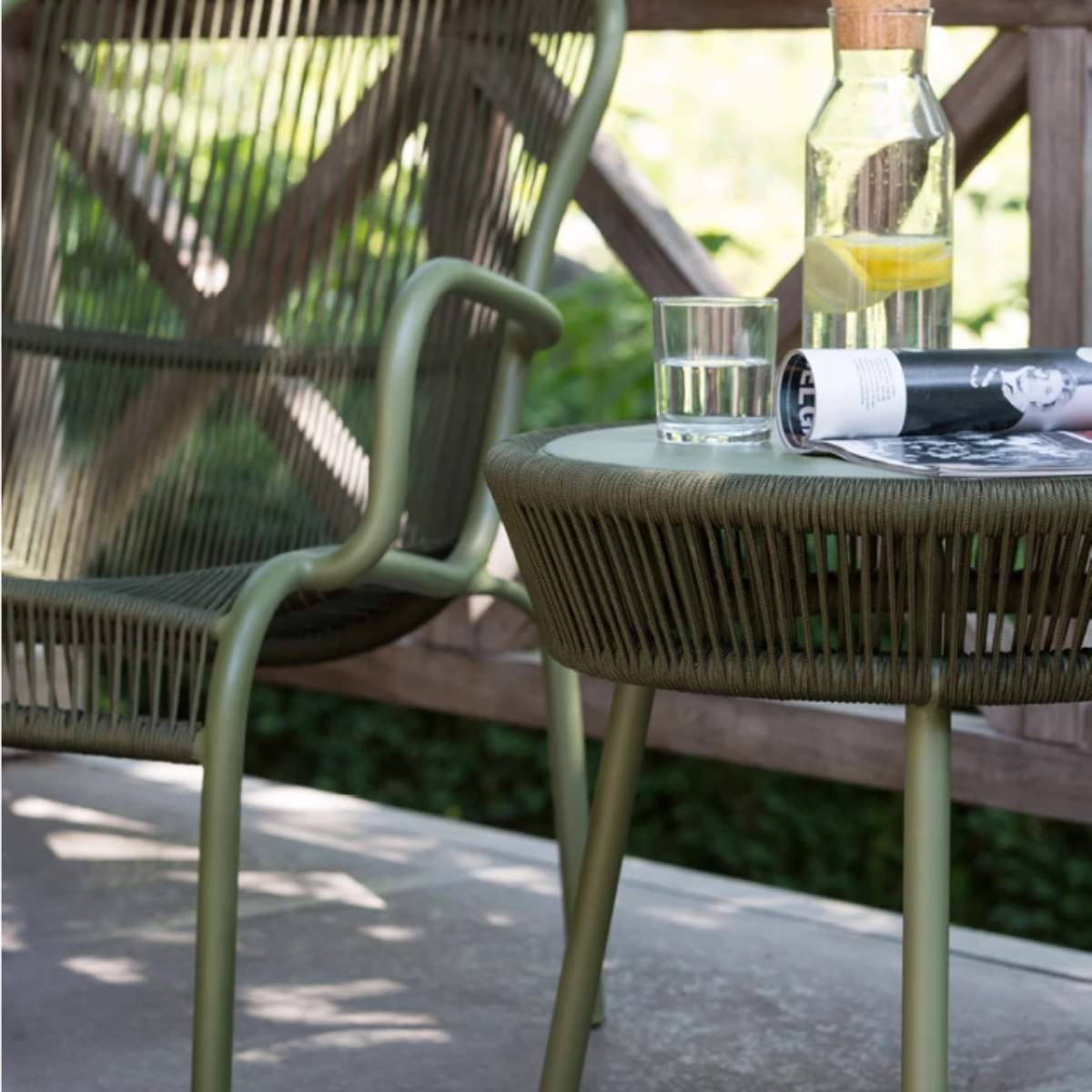 Vincent Shepherd Loop Outdoor Side Table Terracotta