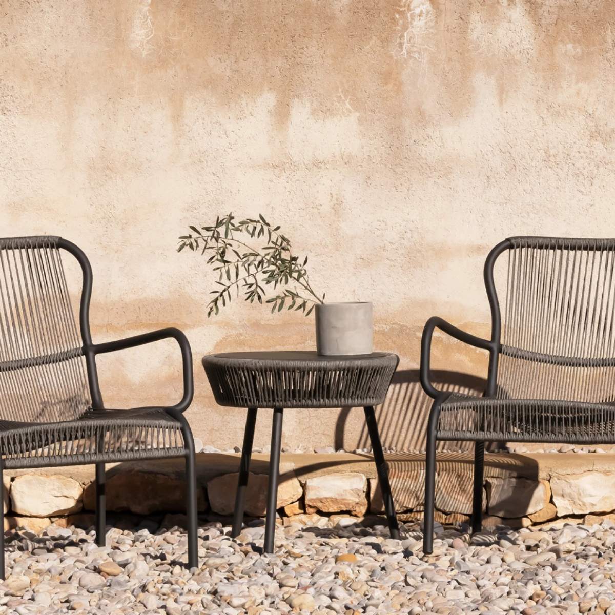 Vincent Shepherd Loop Outdoor Side Table Terracotta