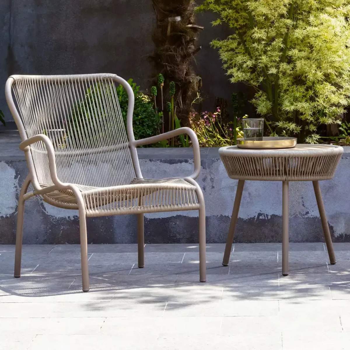Vincent Shepherd Loop Side Table Taupe