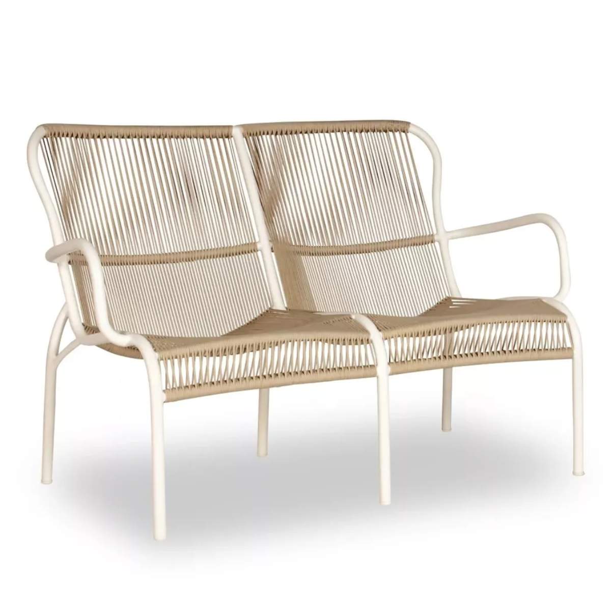 Vincent Shepherd Loop Sofa Beige White Stone