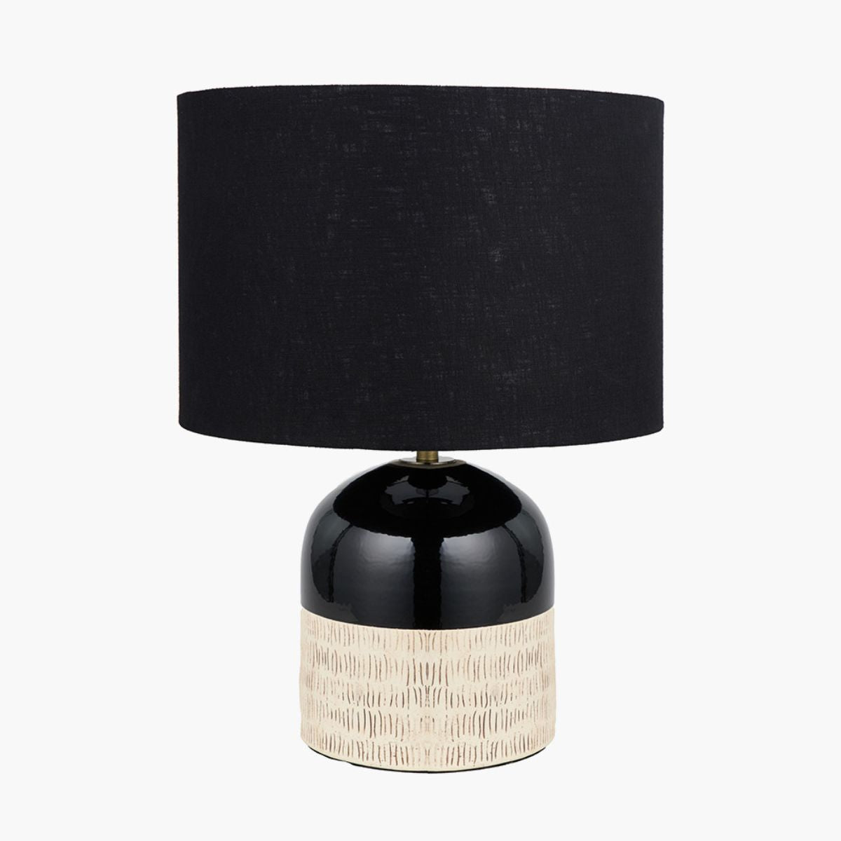Pacific Lifestyle Lotta Black and Natural Stoneware Table Lamp Base