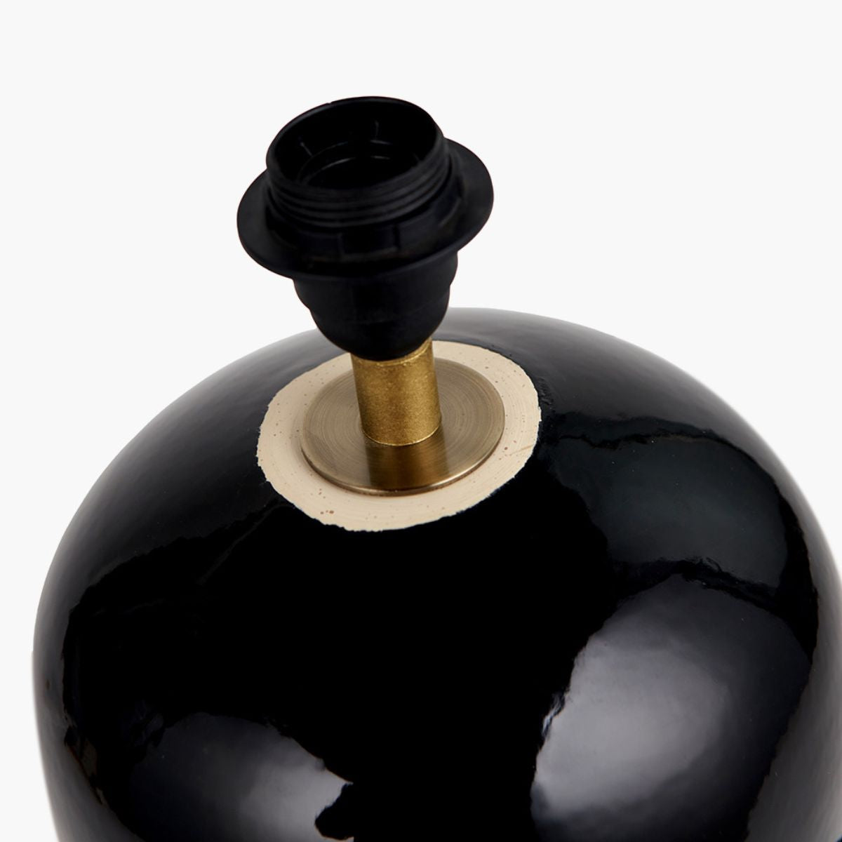 Pacific Lifestyle Lotta Black and Natural Stoneware Table Lamp Base