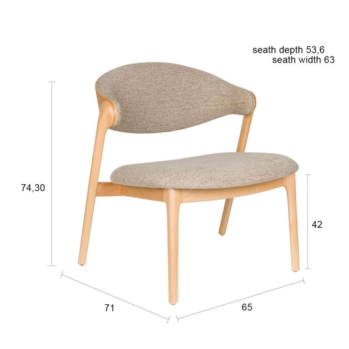 Dutch Bone Lounge Chair Babington