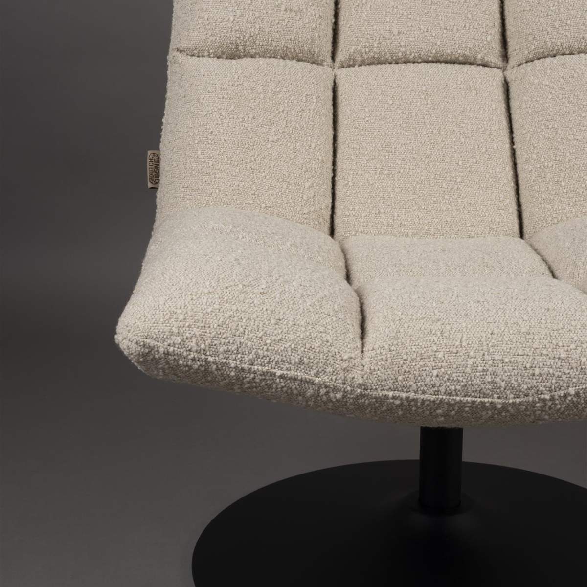 Dutch Bone Lounge Chair Bar Bouclé