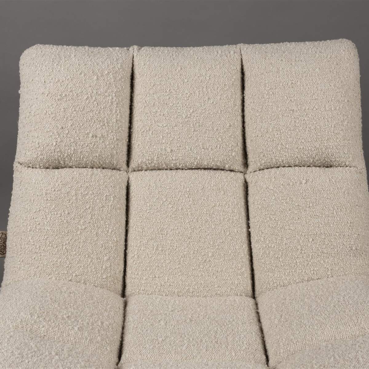 Dutch Bone Lounge Chair Bar Bouclé