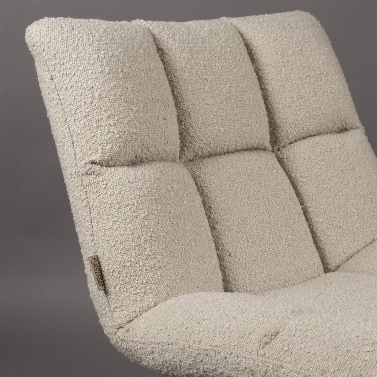 Dutch Bone Lounge Chair Bar Bouclé