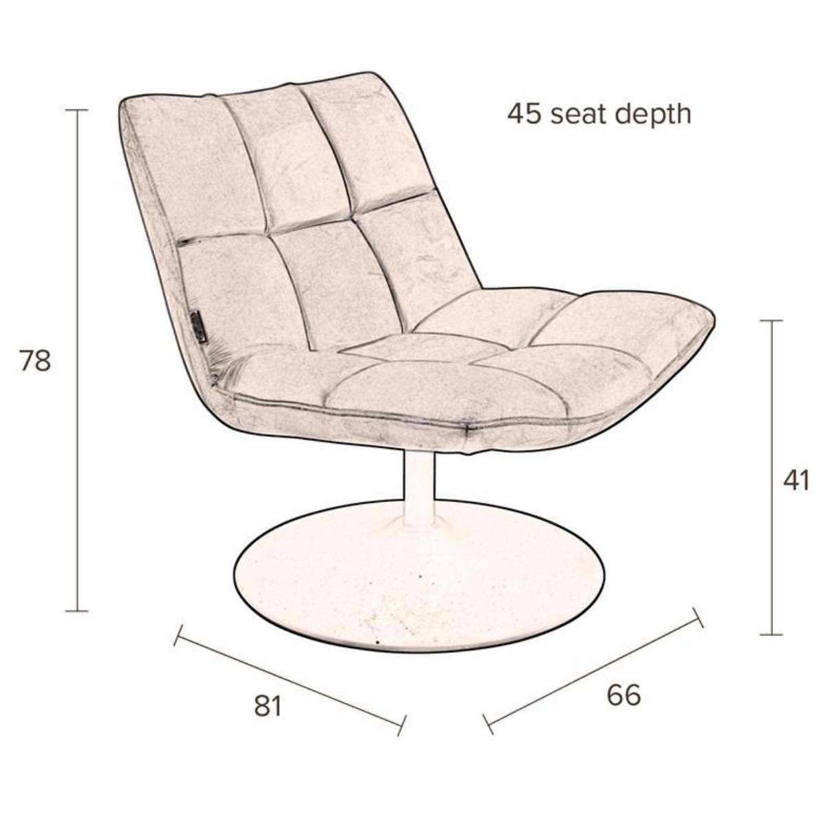 Dutch Bone Lounge Chair Bar