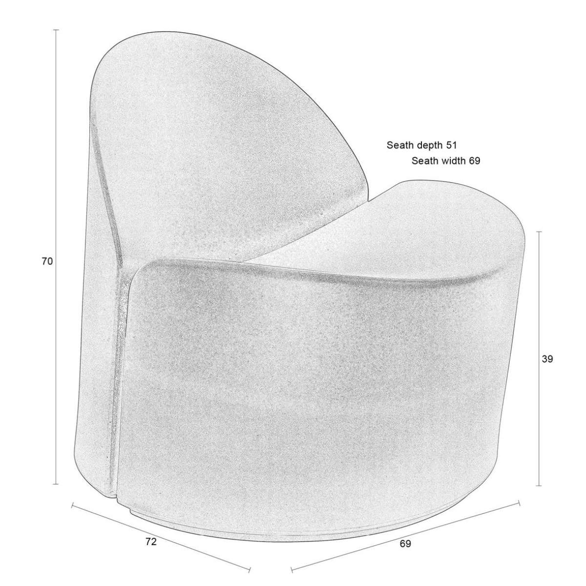Zuiver Lounge Chair Bloom