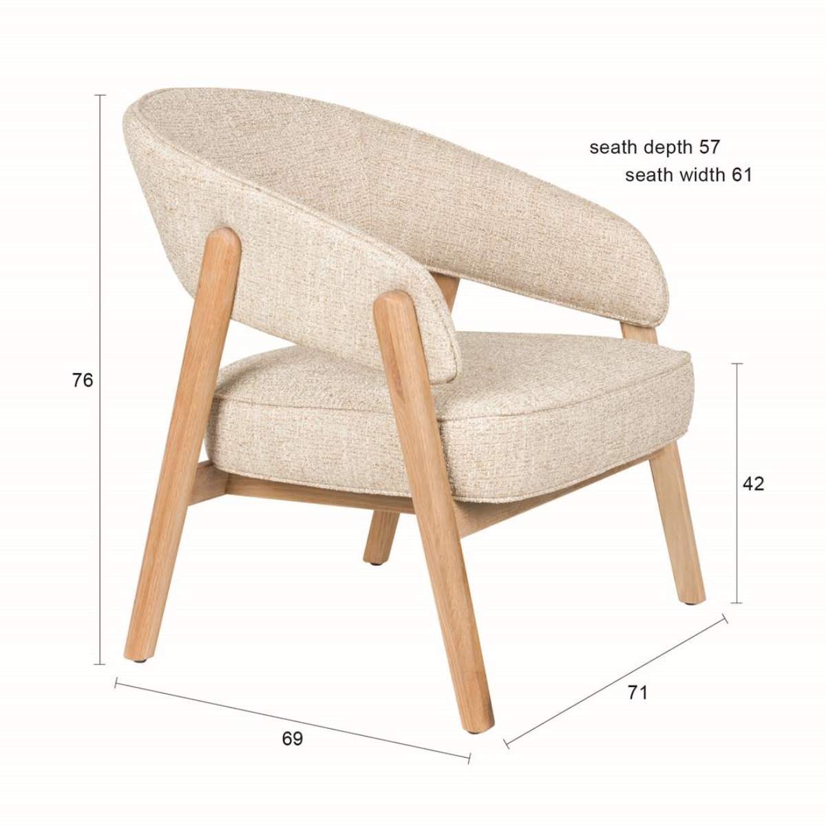 Zuiver Lounge Chair Bright