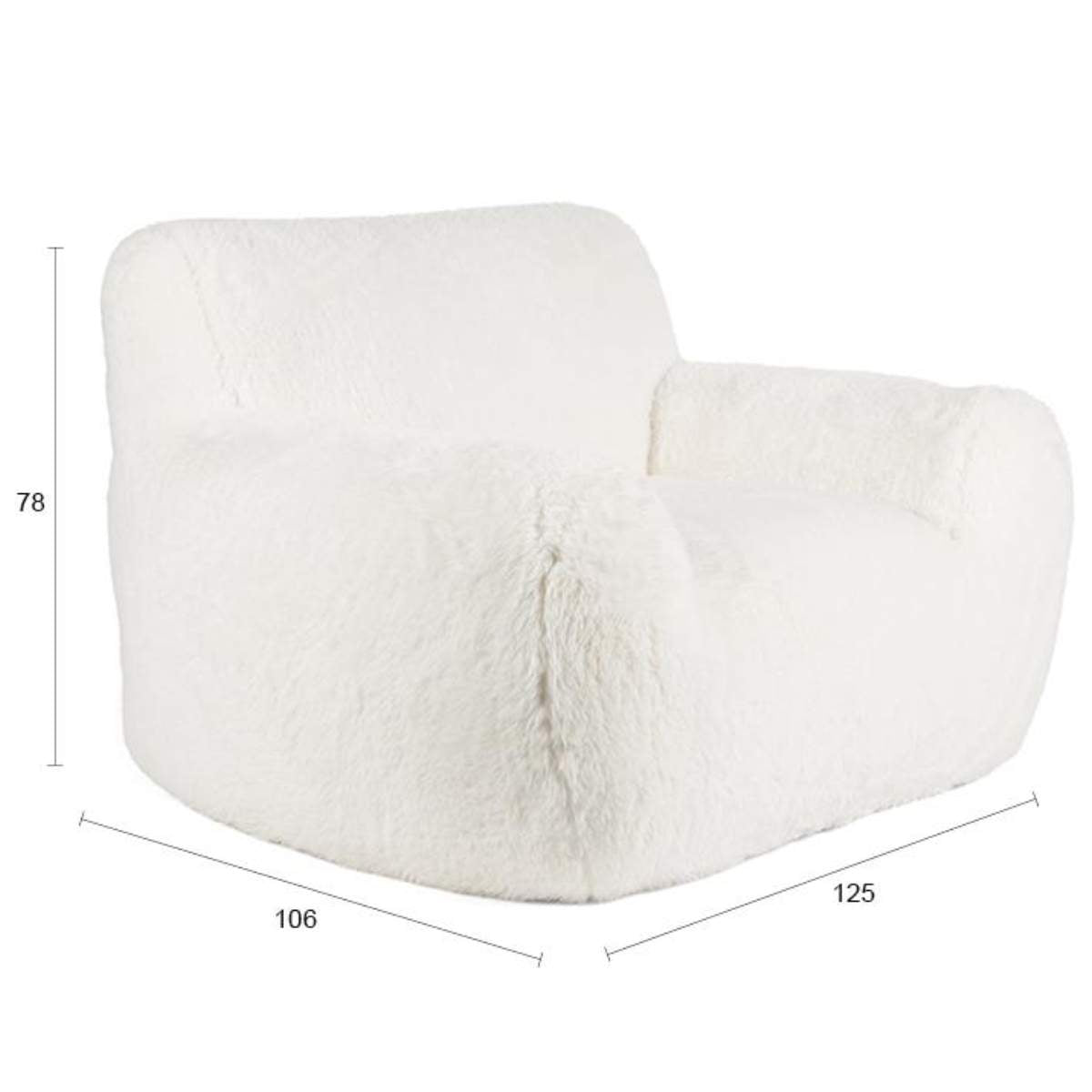 Bold Monkey Lounge Chair Cuddle the Yeti