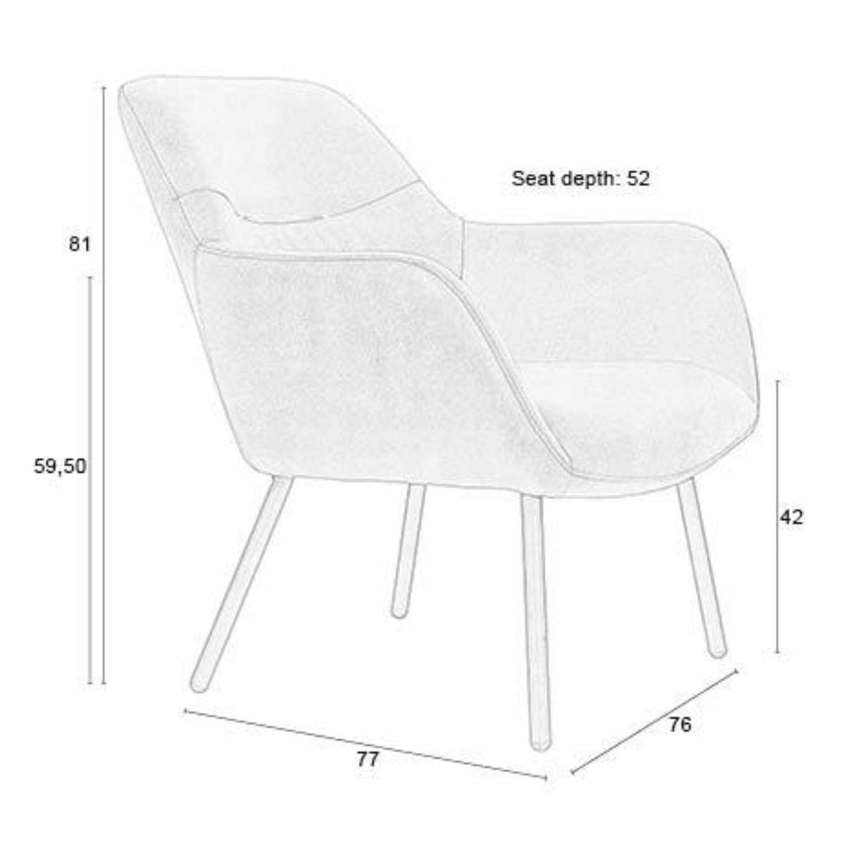 Beau&Co Lounge Chair Dude