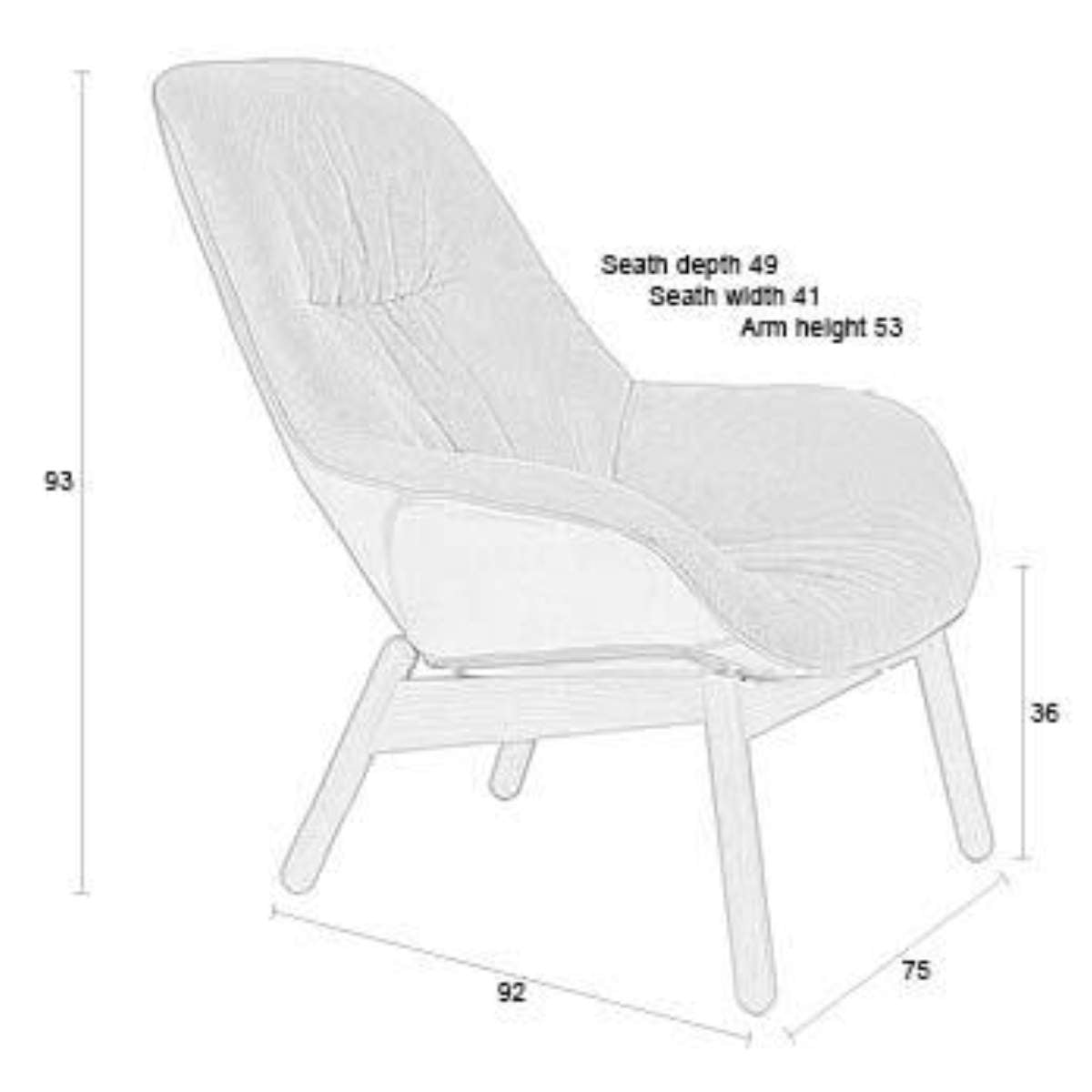 Beau&Co Lounge Chair Duke