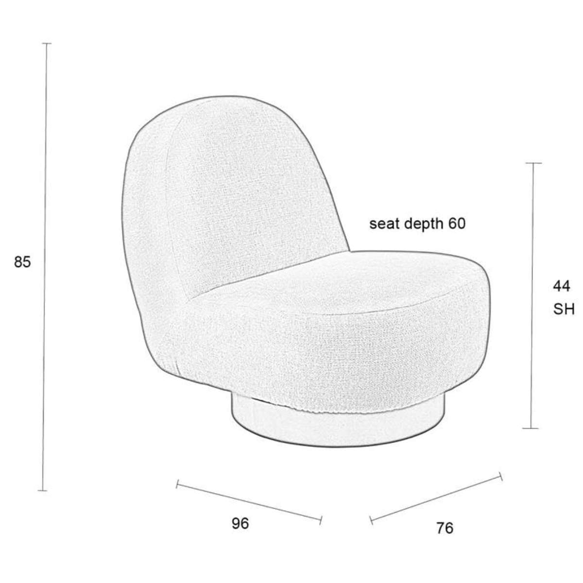 Zuiver Lounge Chair Eden