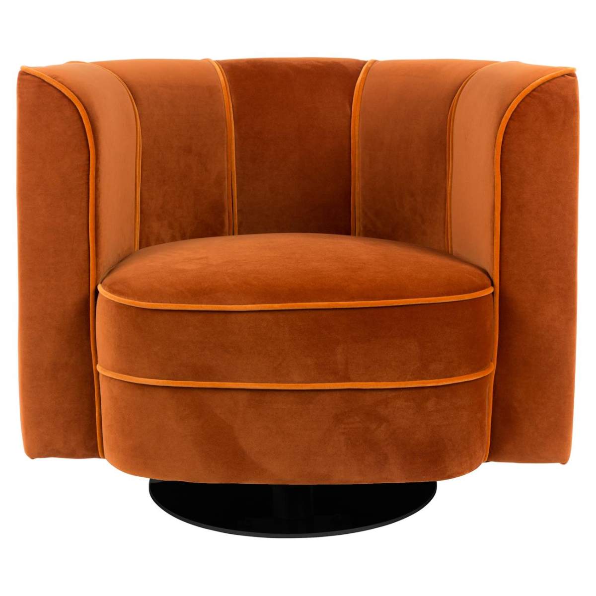Dutch Bone Lounge Chair Flower Orange