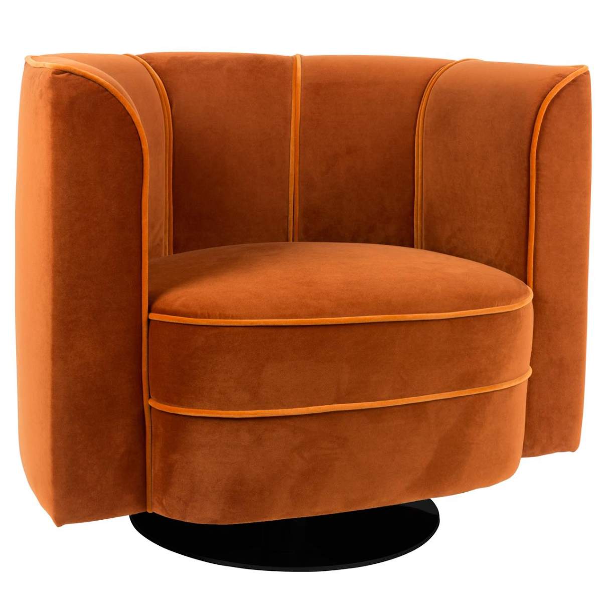 Dutch Bone Lounge Chair Flower Orange