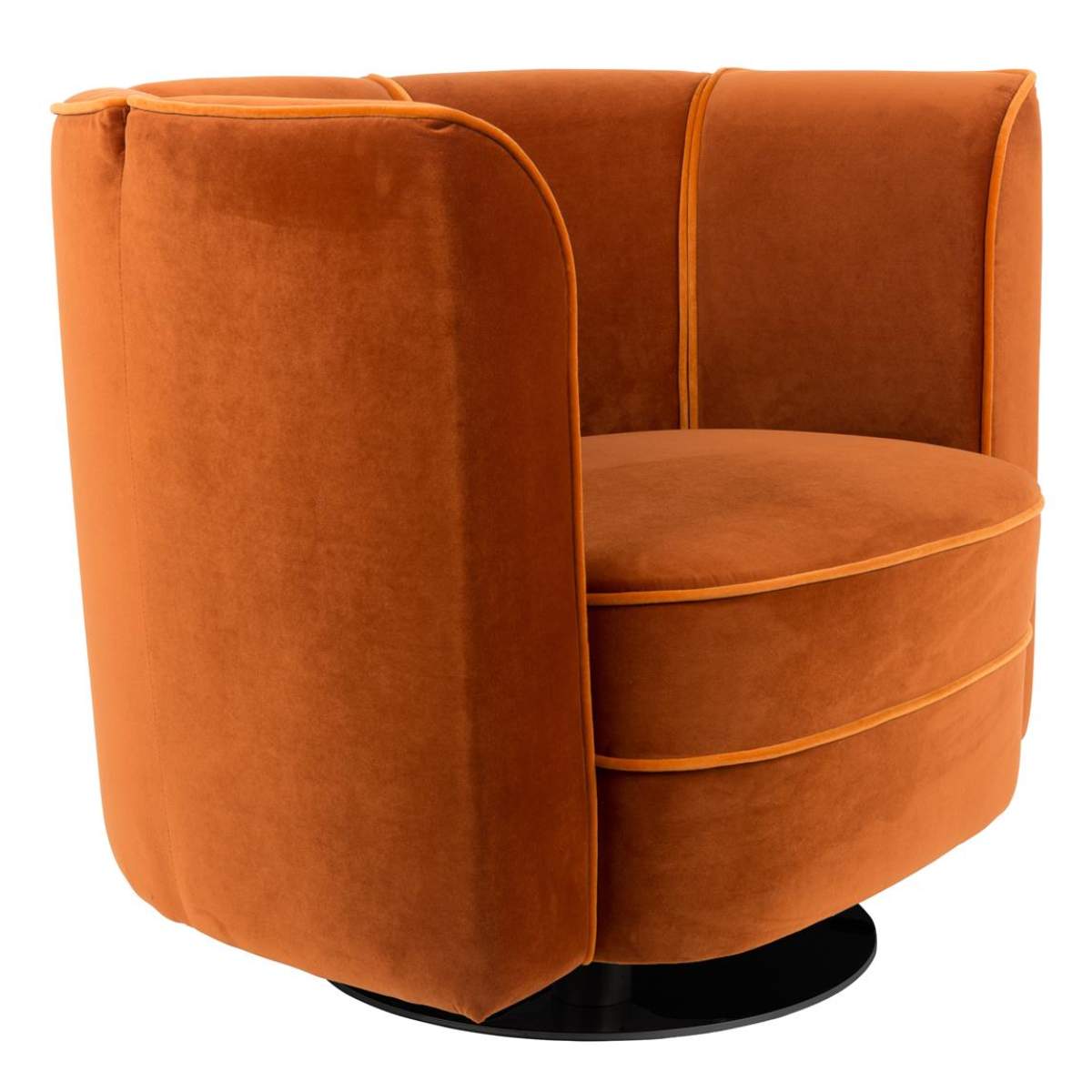 Dutch Bone Lounge Chair Flower Orange