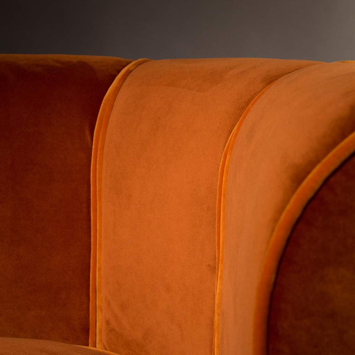 Dutch Bone Lounge Chair Flower Orange