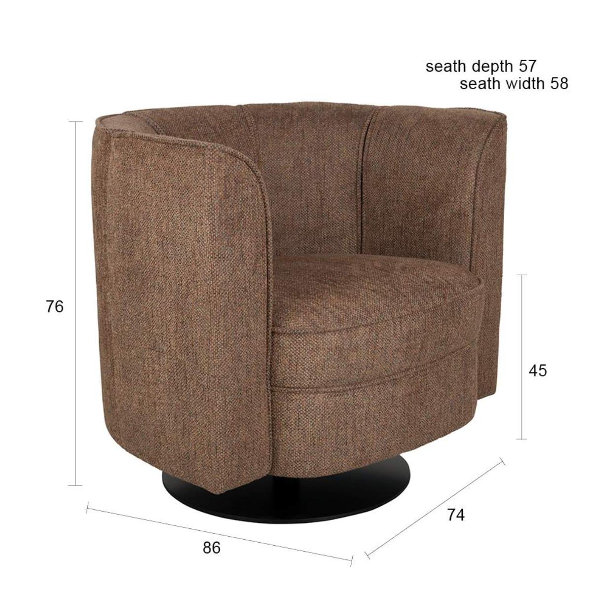Dutch Bone Lounge Chair Flower
