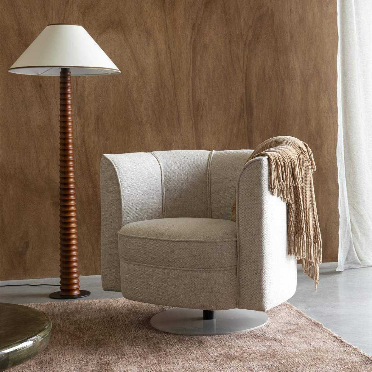 Dutch Bone Lounge Chair Flower