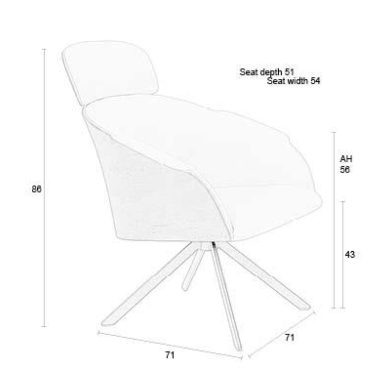 Zuiver Lounge Chair Frie