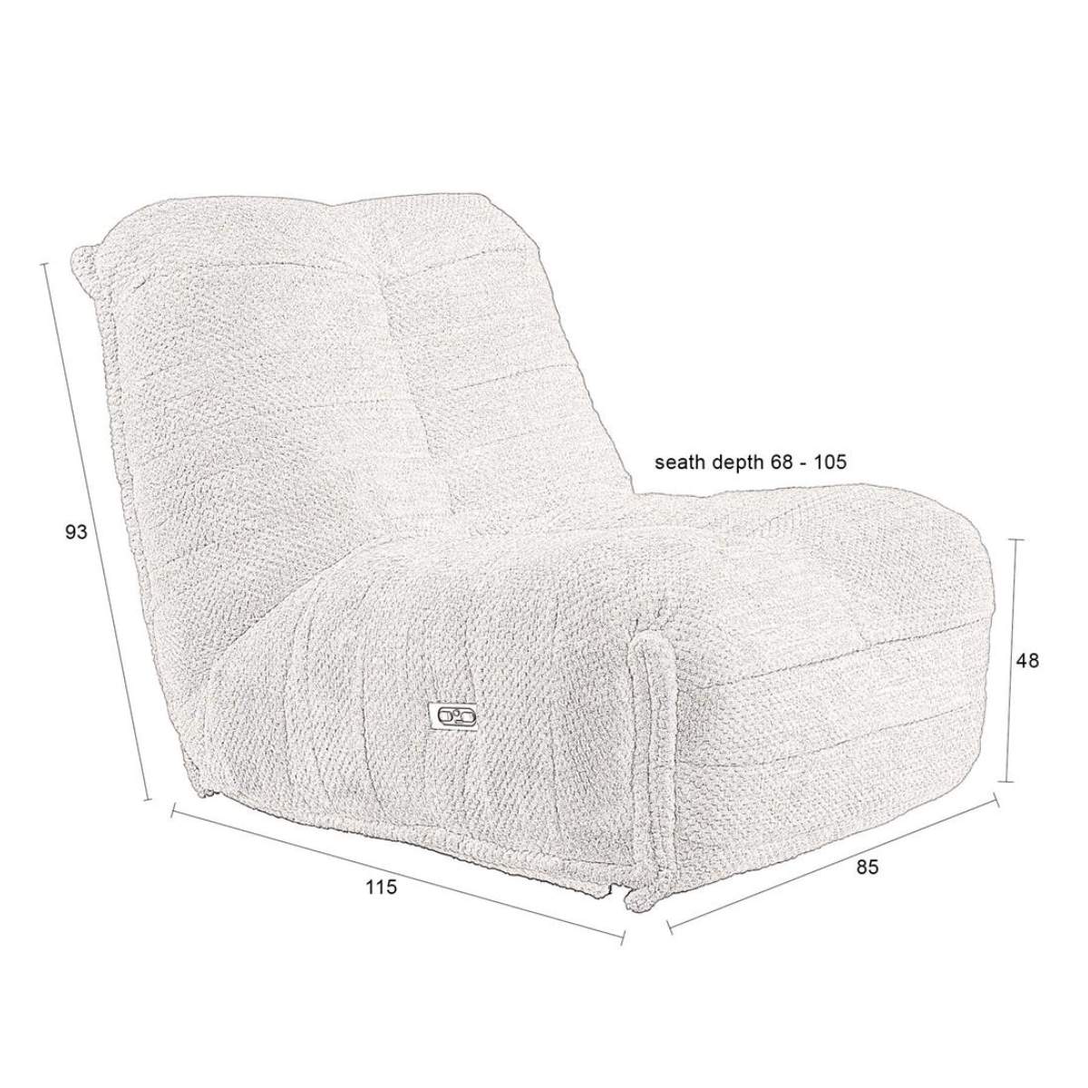 Dutch Bone Lounge Chair Hamilton Recliner