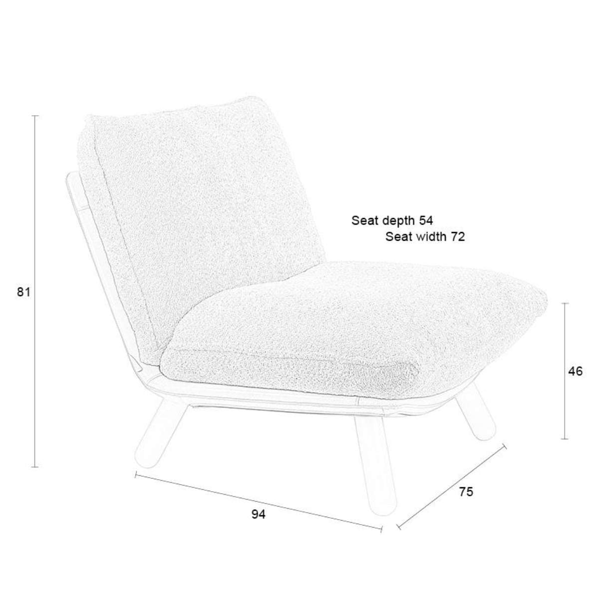 Zuiver Lounge Chair Lazy Sack Soft Beige