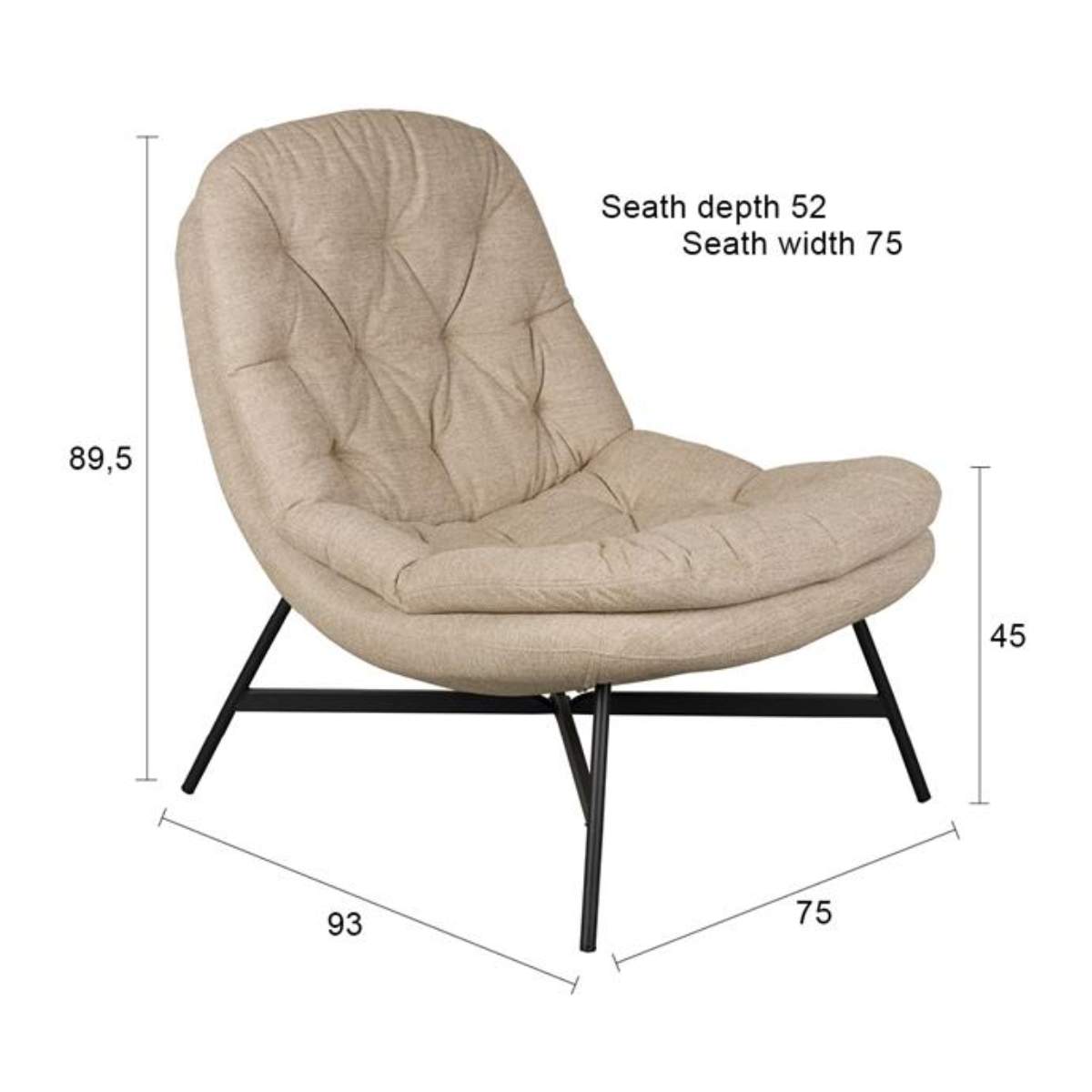 Beau&Co Lounge Chair Othello