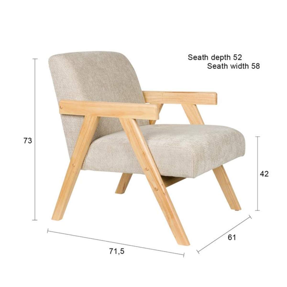 Beau&Co Lounge Chair Panadero