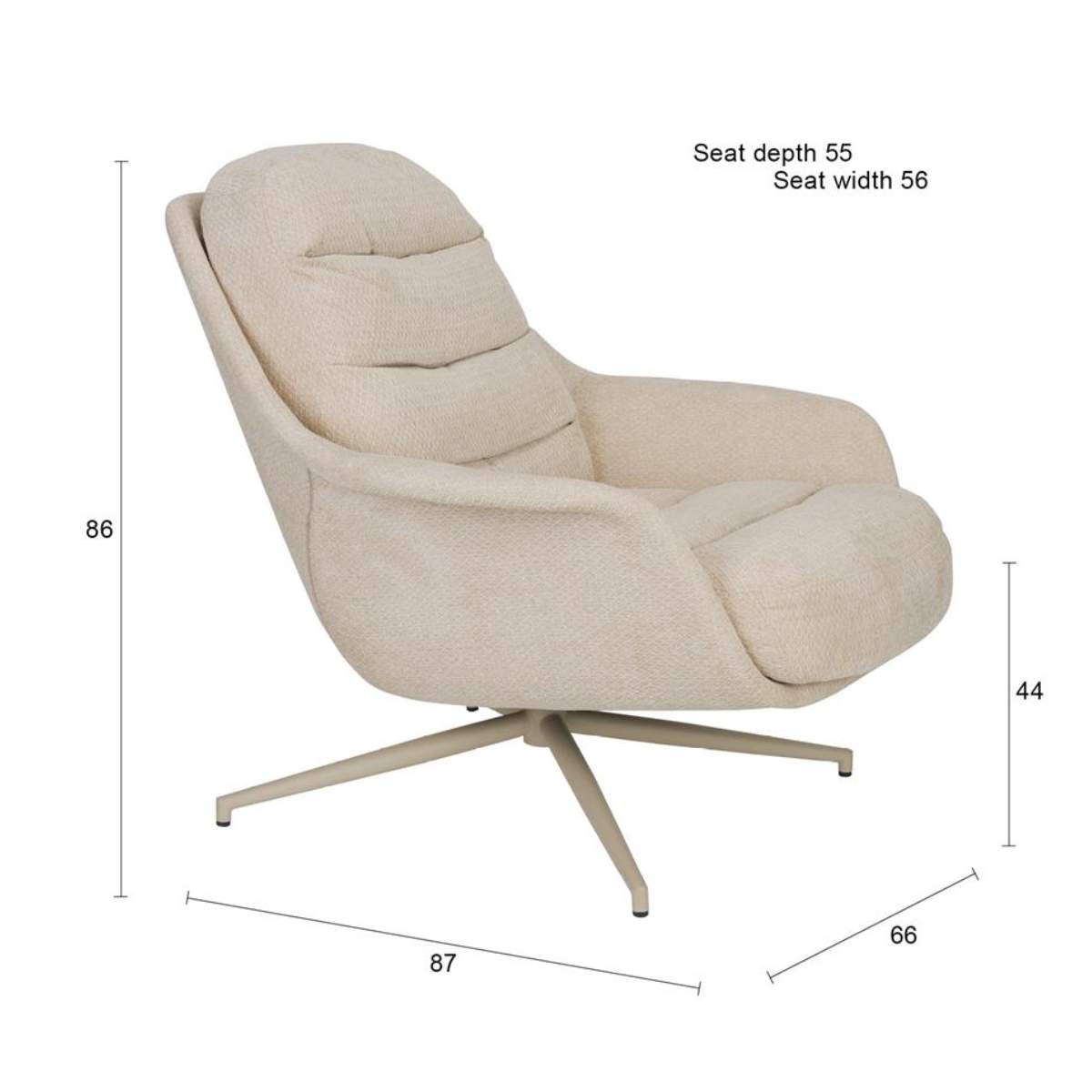 Zuiver Lounge Chair Philly
