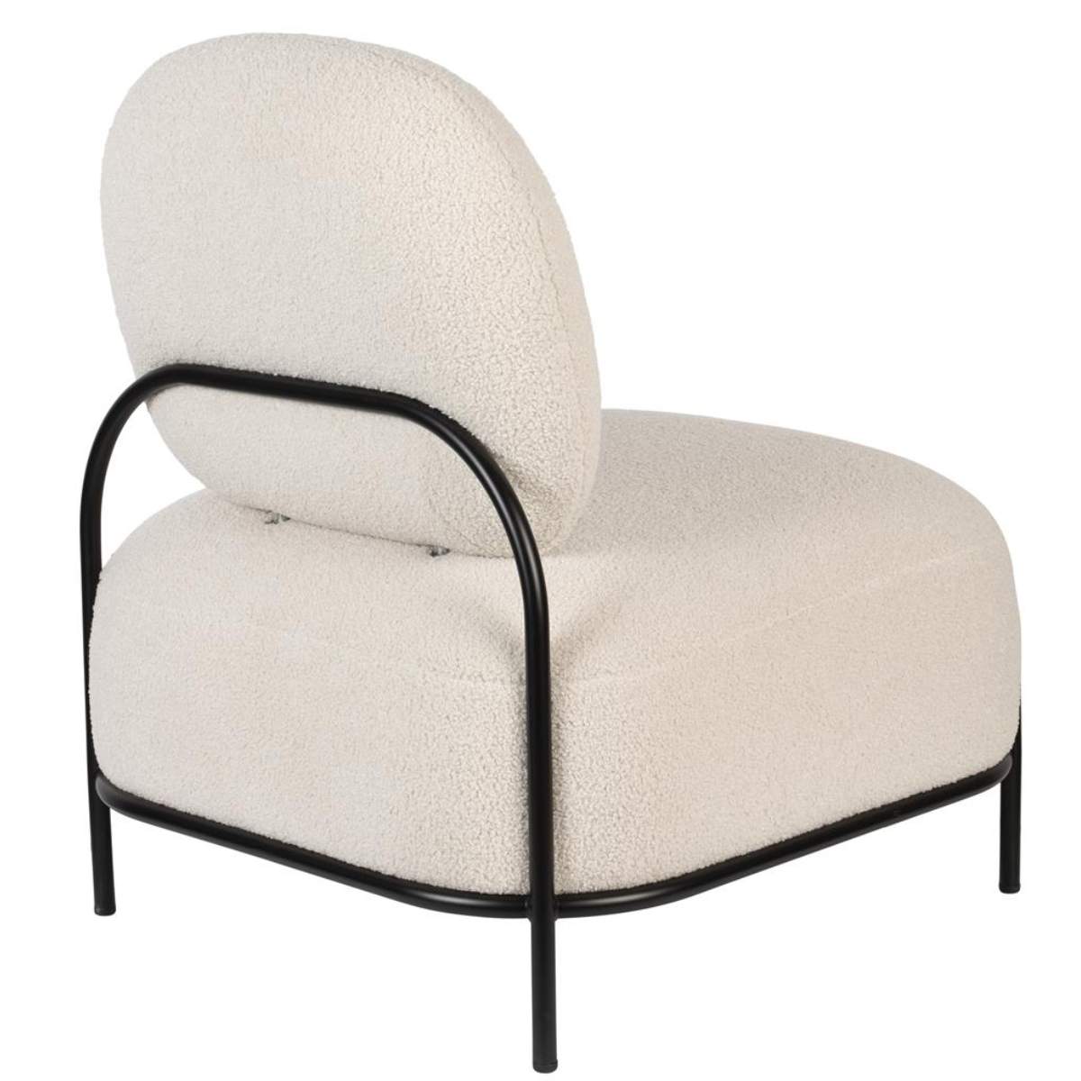 Beau&Co Lounge Chair Polly Teddy Ivory