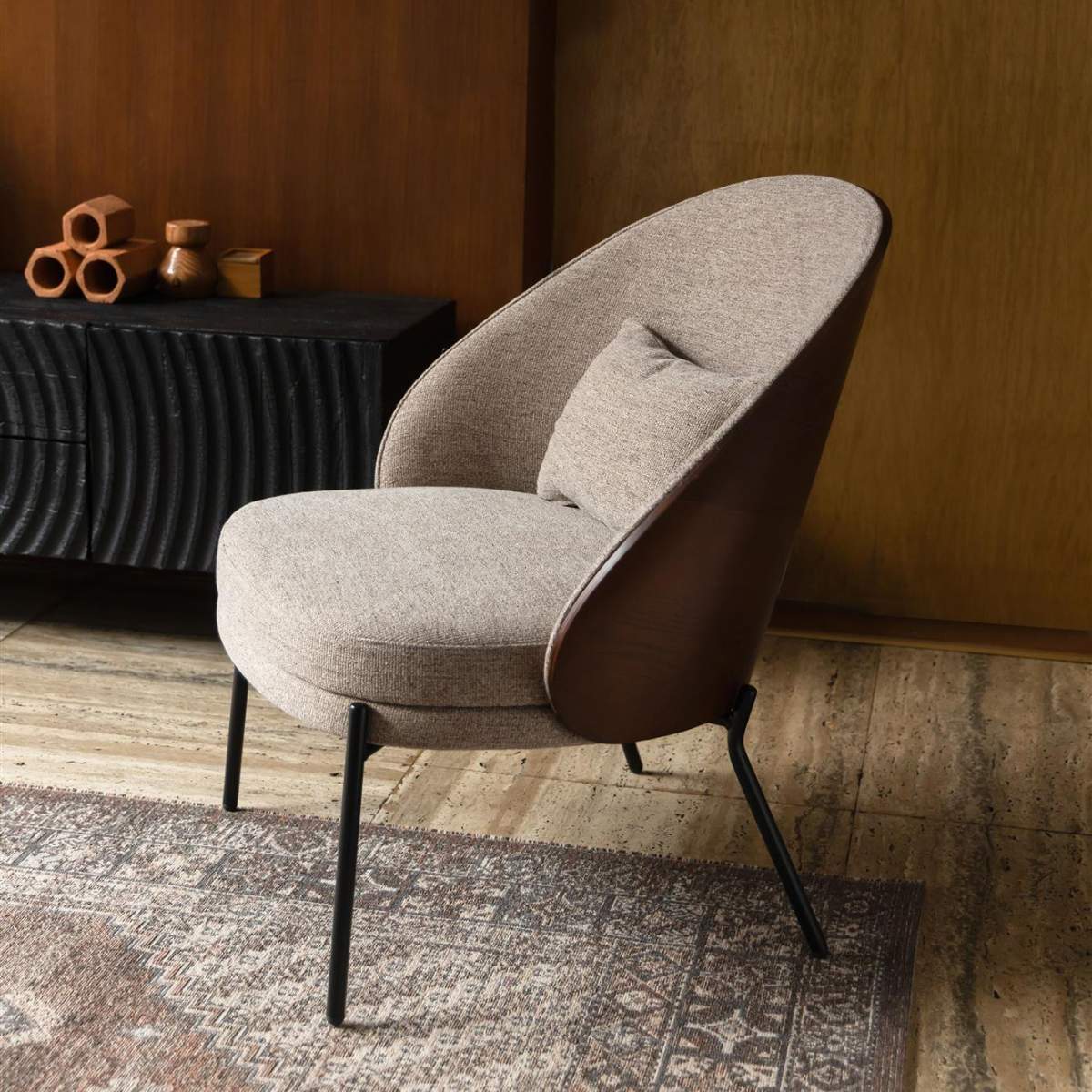 Dutch Bone Lounge Chair Rodin Beige