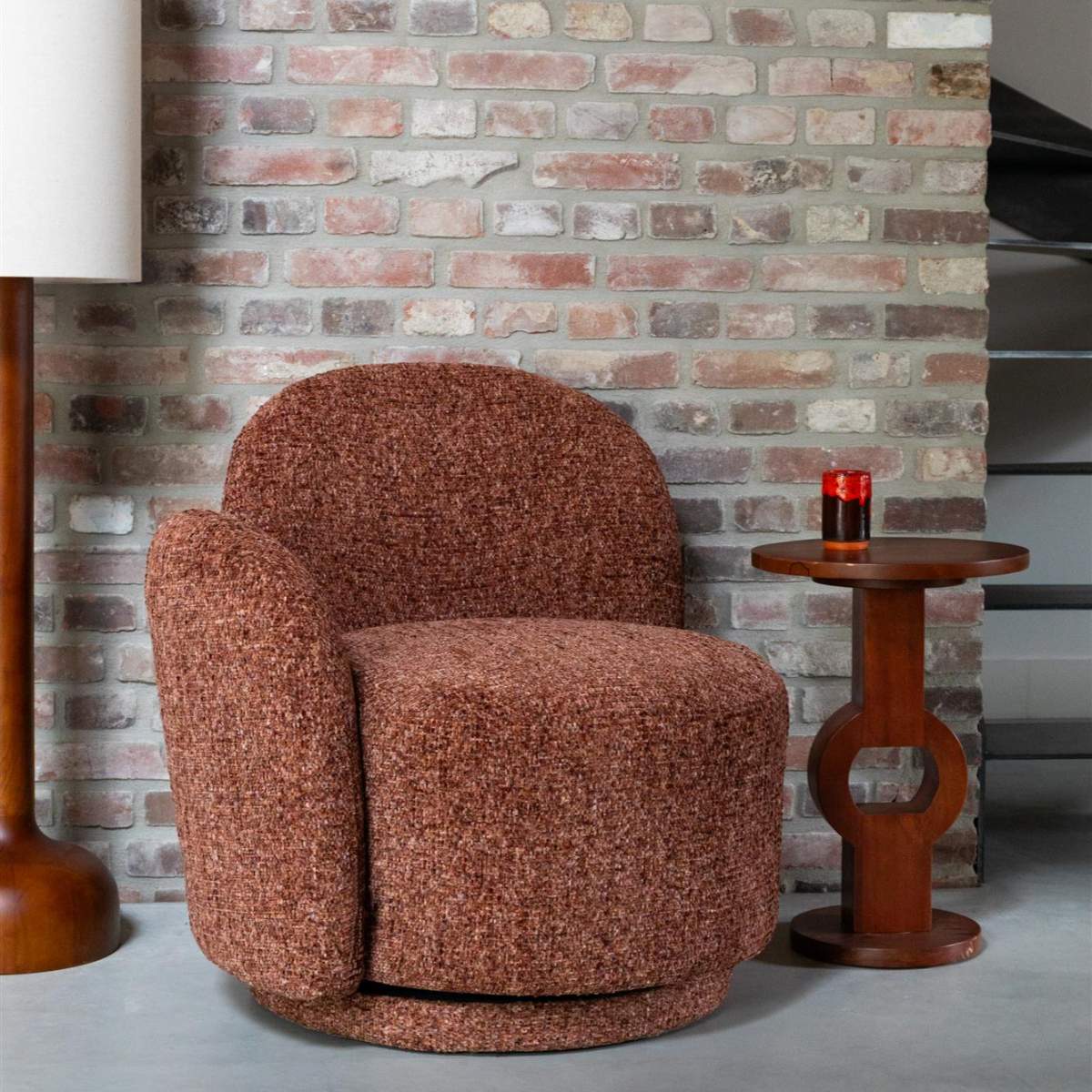 Dutch Bone Lounge Chair Rose
