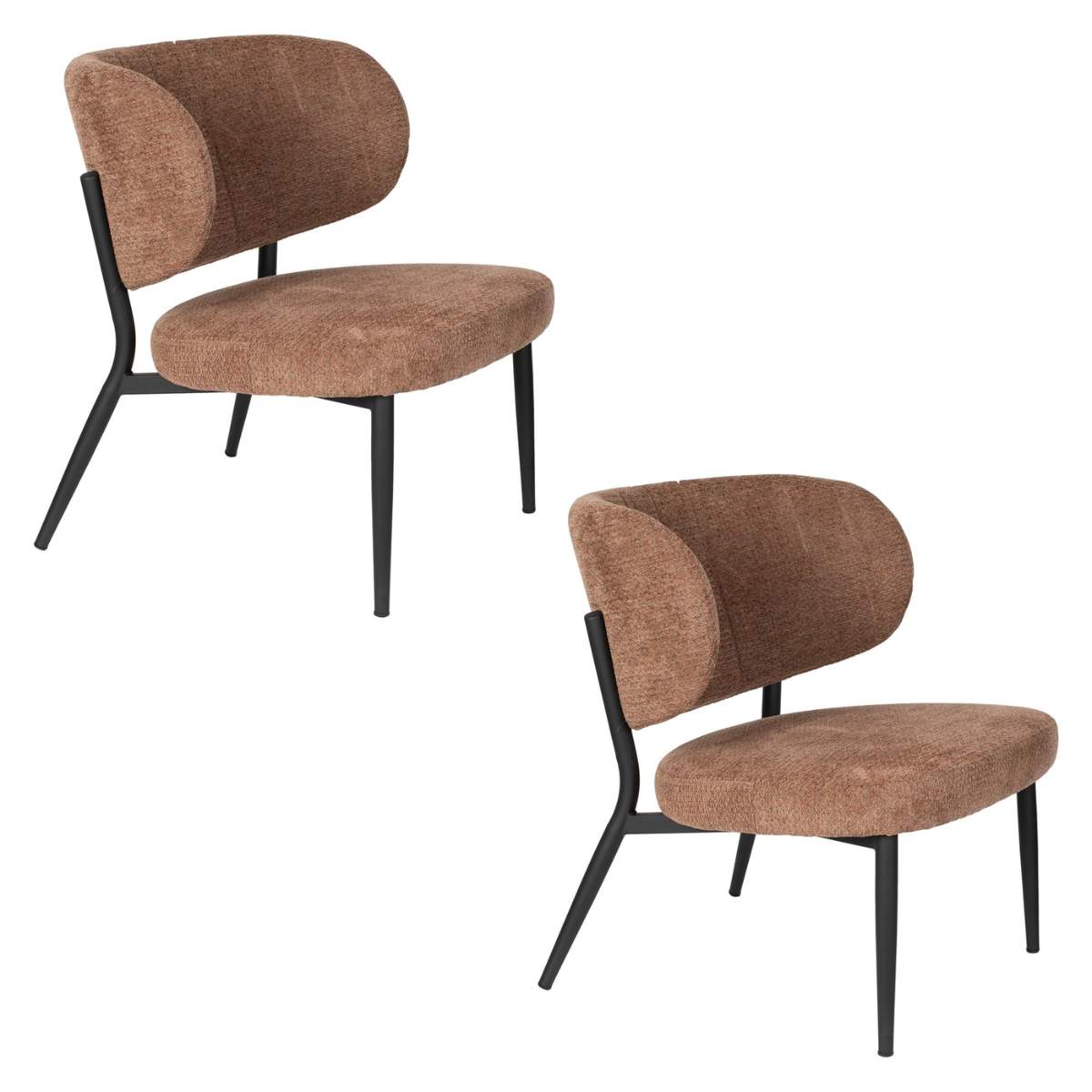White Label Living Lounge Chair Sanne