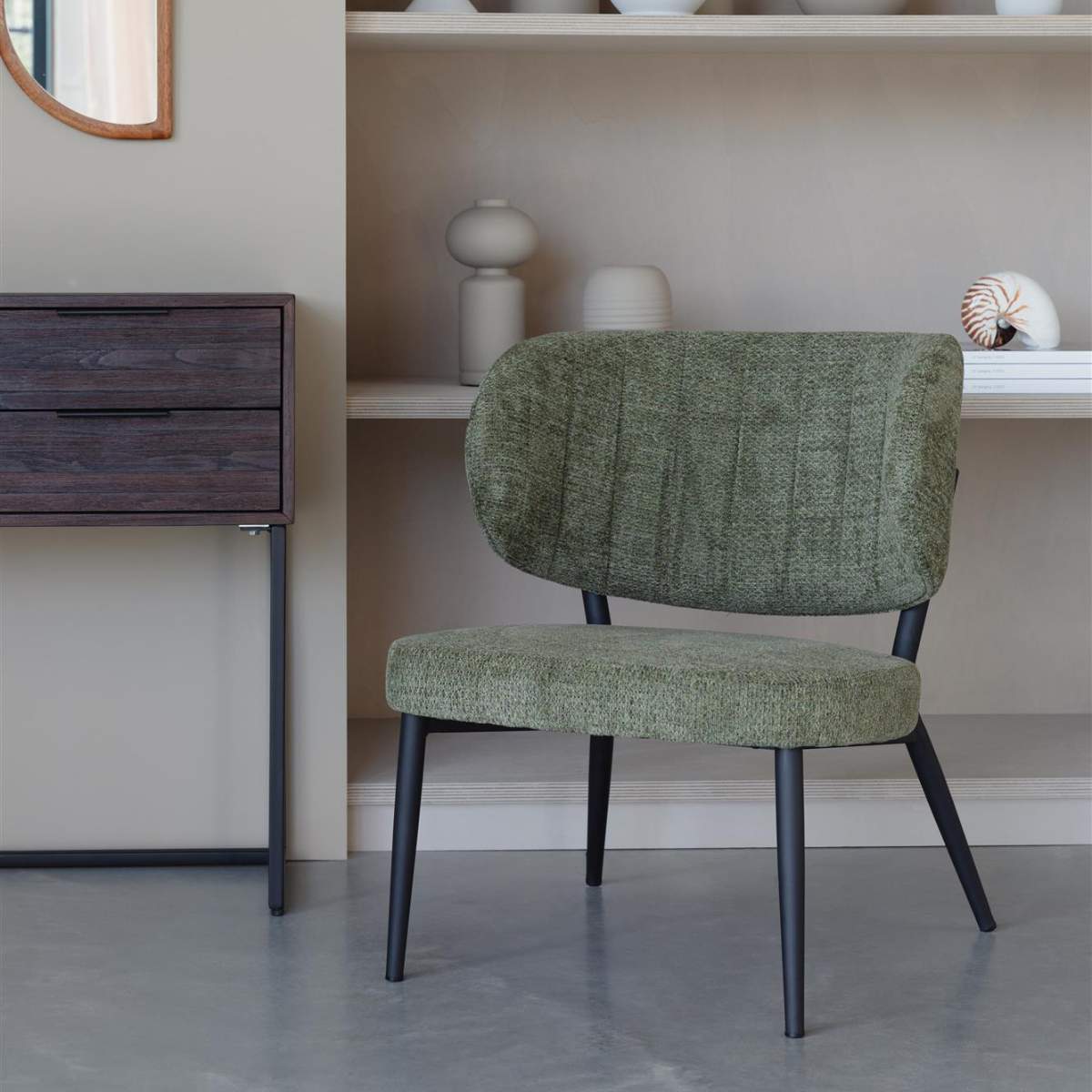 White Label Living Lounge Chair Sanne