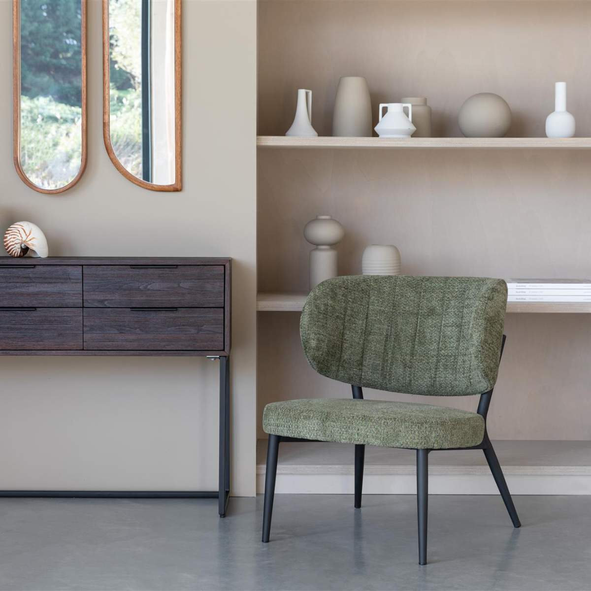 White Label Living Lounge Chair Sanne